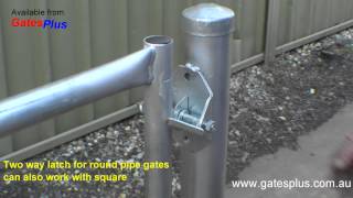 Gate Latch 2 way for round pipe and square [upl. by Peti]