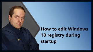 How to edit Windows 10 registry during startup [upl. by Sew389]