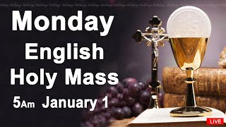 Catholic Mass Today I Daily Holy Mass I Monday January 1 2024 I English Holy Mass I 500 AM [upl. by Osrit]