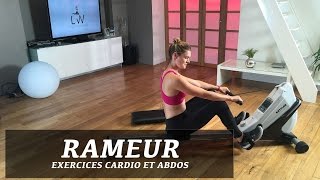 Entraînement rameur Kettler cardio  abdos  FITNESS STUDIO BY LUCILE [upl. by Martsen445]