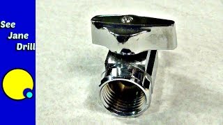 How to Install a Threaded Water Shutoff Valve [upl. by Saffier]