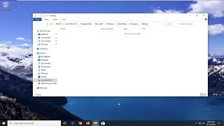 How to Find the Startup Folder in Windows 10 Tutorial [upl. by Goodden]