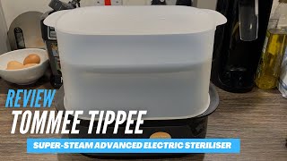 Review Tommee Tippee SuperSteam Advanced Electric Steriliser [upl. by Weitzman]