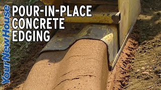 Pour in Place Concrete Landscape Edging  Fix It Up [upl. by Atiniv498]