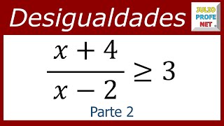 DESIGUALDADES RACIONALES  Ejercicio 1 Parte 2 [upl. by Ehsrop922]