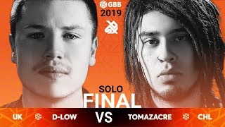 DLOW vs TOMAZACRE  Grand Beatbox Battle 2019  Final [upl. by Dorelia]