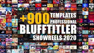 900 BLUFFTITLER TEMPLATES PRO  SHOWREELS 2020 [upl. by Chirlin]