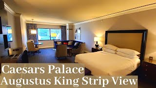 Caesars Palace Las Vegas  Augustus Strip View Room  1 King [upl. by Cormack]