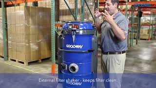 Goodway DVE3 Industrial Vacuum Cleaner [upl. by Anaoy862]