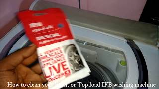 How to clean IFB Top load  washing machine infotaptamil [upl. by Enyluqcaj]