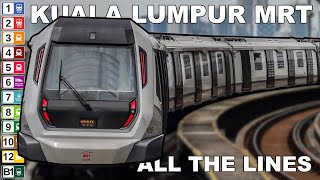 🇲🇾 Kuala Lumpur Urban Rail  All the Lines 2022 4K [upl. by Alolomo602]