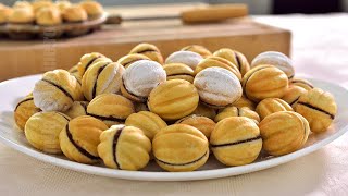 Nuci umplute  Walnut Shaped Cookies CC Eng Sub  JamilaCuisine [upl. by Eduj]