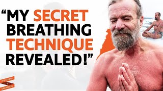 Wim Hof The Iceman Demonstrates His Breathing Technique with Lewis Howes [upl. by Aivan]