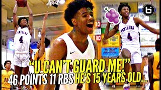 AMERICA WE HAVE A PROBLEM 15 YO Jalen Green SPAZZES OUT w 46 POINTS Against TOUGH Cali Team [upl. by Rapp]