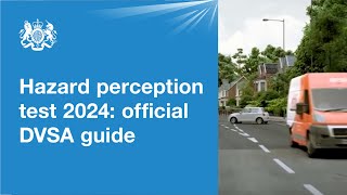 Hazard perception test 2024 official DVSA guide [upl. by Keryt]