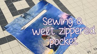 How to Sew Welt Zippered Pockets [upl. by Melan]