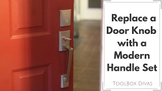 How To Replace a Door Knob for a Handle Set [upl. by Abagael]