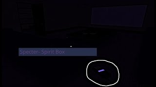 How to use Spirit box Specter Roblox Phasmaphobia also dirty water and extra evidence [upl. by Acila]