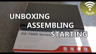 Unboxing and Starting Hikvision NVR DS7608 [upl. by Lyj]