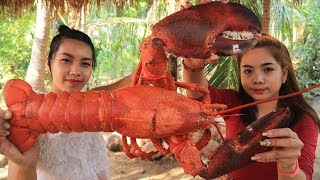 Yummy cooking Giant Lobster recipe  Cooking skill [upl. by Darya]