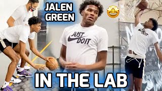 Jalen Green Looking Like a 1 PICK Elite G League Prospect Works Out At Intense Training Session 😈 [upl. by Placido558]