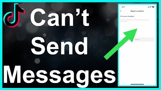 I Cant Send Messages On TikTok Fixed [upl. by Ahseena390]