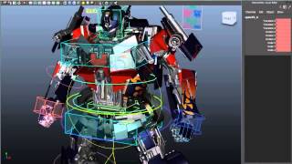 Rigging and 3D Modeling Demo Reel by Eske Yoshinob  Optimus Prime from Transformers [upl. by Suiratnod9]