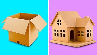 25 INCREDIBLE CARDBOARD CRAFTS TO MAKE AT HOME  Recycling Projects by 5Minute Decor [upl. by Zilada350]