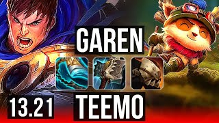 GAREN vs TEEMO TOP  800 games 12M mastery 1123 Comeback  EUW Master  1321 [upl. by Chapin]