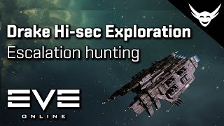 EVE Online  Drake High Sec PVE Escalation hunting [upl. by Koblick167]