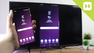 Galaxy S9  S9 Plus How to Connect via HDMI to TV Screen Mirroring Guide [upl. by Amoakuh]