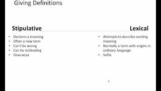 Types of Definitions [upl. by Rawdan]