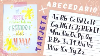 APRENDE EL ABECEDARIO DE LETTERING Principiantes Mayúsculas y minúsculas [upl. by Ynohtnaeoj]