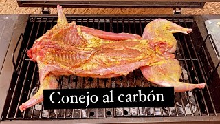 Delicioso conejo asado al carbón [upl. by Ewald]