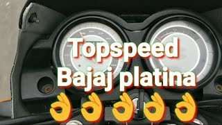 Bajaj platina 2010 topspeedtopspeedWhatisthetopspeedofBajajPlatina110HGear [upl. by Placeeda]