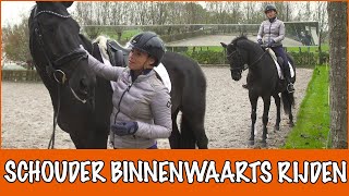 How to SCHOUDER BINNENWAARTS  PaardenpraatTV [upl. by Nebra442]