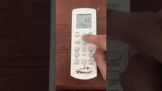 DAIKIN REMOTE CONTROL  How to change Fahrenheit to Celcius [upl. by Aseiram105]