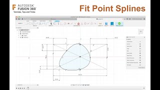 Fusion 360  Fit Point Splines Tutorial [upl. by Godrich]