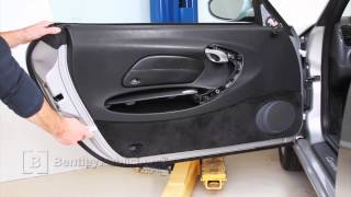 Porsche 911 Carrera 996 19992005  Door panel  DIY Repair [upl. by Ahsirtak]