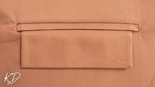 Welt Pocket with Flap Tutorial [upl. by Gawain]