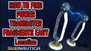 How to find Power Transmitter fragments EASY Location SUBNAUTICA gameplay [upl. by Farrica]