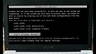 Windows Error Recovery Start Windows Normally Windows 7 Boot Failed [upl. by Zeiler]