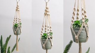 Macrame Plant Hanger Tutorial  Spiral Knot  Macrame Decoration [upl. by Enram]