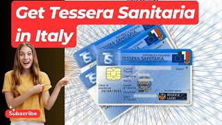 How to apply Tessera sanitaria in Italy  Get Italian Health Card [upl. by Airebma720]