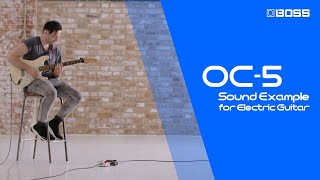 BOSS OC5 Octave  Sound Example for Electric Guitar [upl. by Ahsaekal]