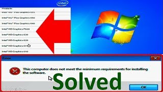 How to Fix Intel HD Graphics Driver Installation Error Windows 7 Complete Tutorial [upl. by Crescantia]