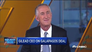 Gilead Sciences CEO Daniel ODay on the collaboration with biotech firm Galapagos [upl. by Hanselka460]