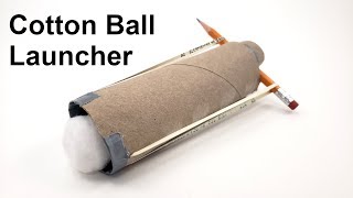 Cotton Ball Launcher  Fun STEM Activity [upl. by Whallon983]