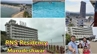 RNS Residency Murudeshwar Hotel Room Tour  Sea view Hotel in Karnataka  Honnavar India [upl. by Abshier]