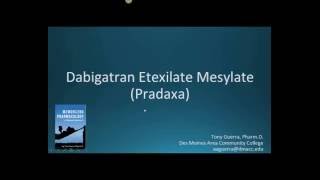 How to pronounce dabigatran Pradaxa Memorizing Pharmacology Extended Explanation [upl. by Haraj505]